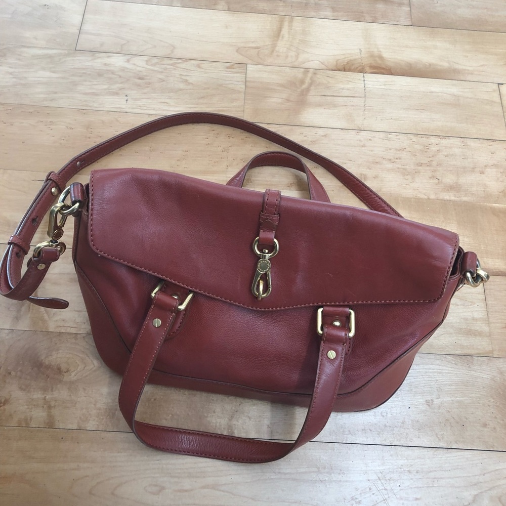 Marc by Marc Jacobs burnt orange leather tote
